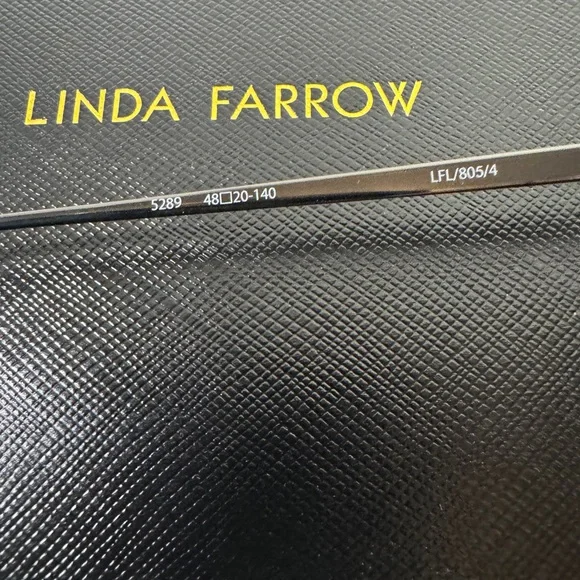 Linda Farrow LFL805C Round Black Unisex Sunglasses